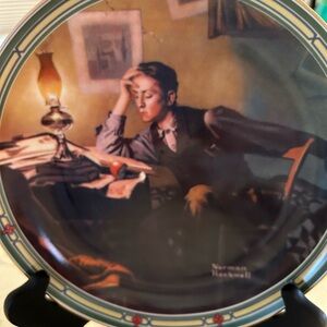 Norman Rockwell plate